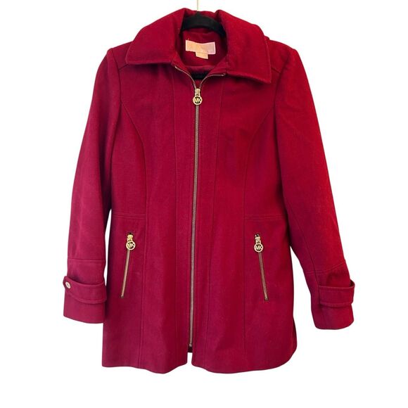 Michael Kors Hooded full zip Peacoat Sz 6P - Picture 1 of 11